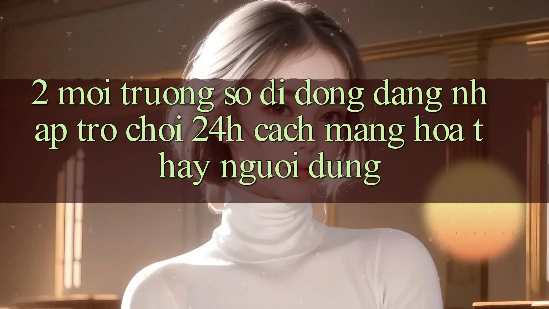 2. Môi trường số di động Đăng Nhập Trò chơi 24h: Cách Mạng Hóa Thấy Người Dùng