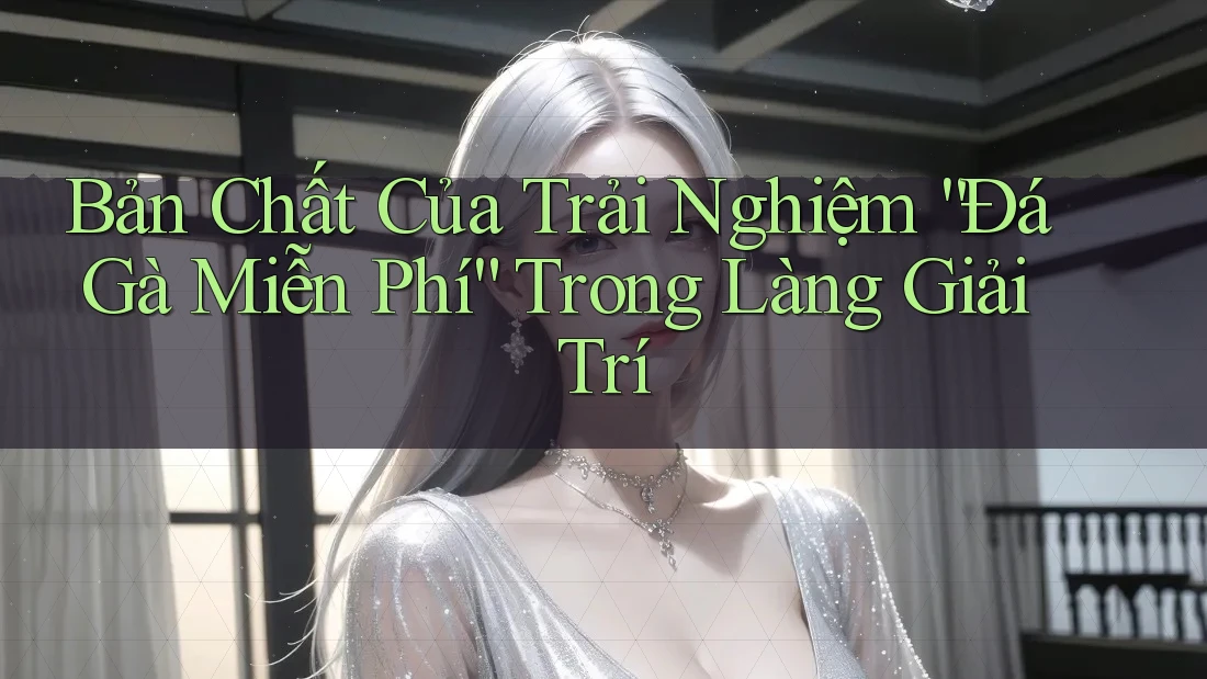 Bản Chất Của Trải Nghiệm “Đá Gà Miễn Phí” Trong Làng Giải Trí