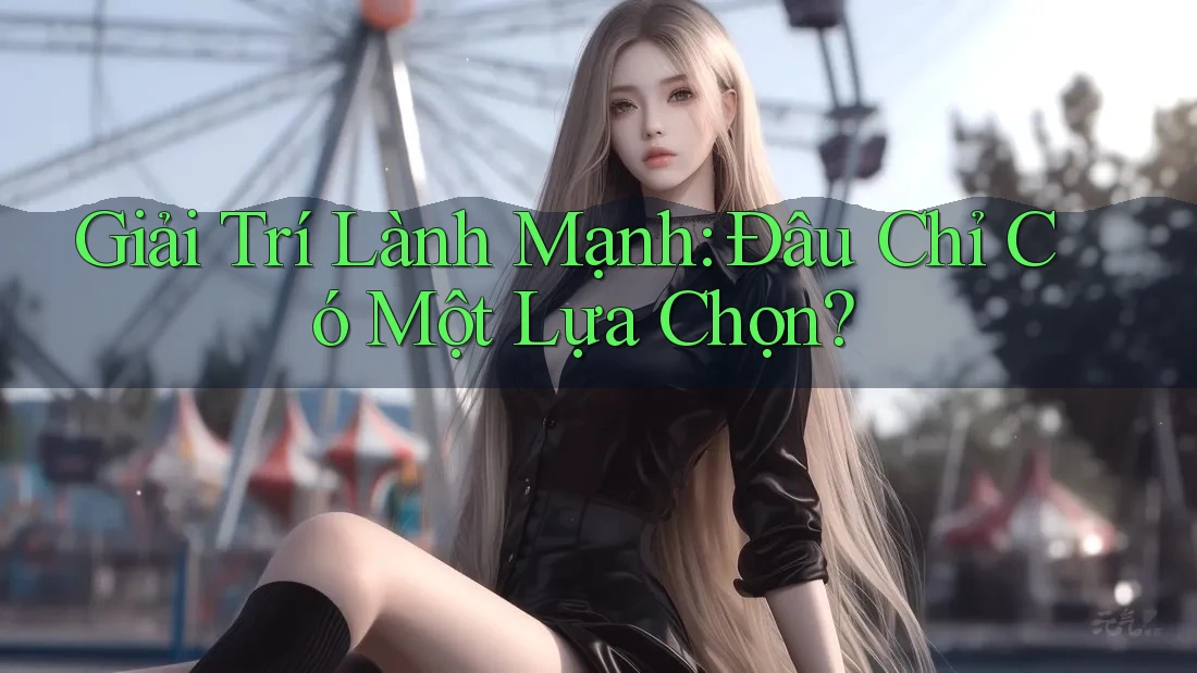 Giải Trí Lành Mạnh: Đâu Chỉ Có Một Lựa Chọn
