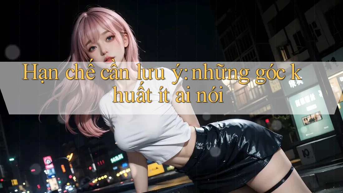 Hạn chế cần lưu ý: những góc khuất ít ai nói Hạn chế cần lưu ý: những góc khuất ít ai nói