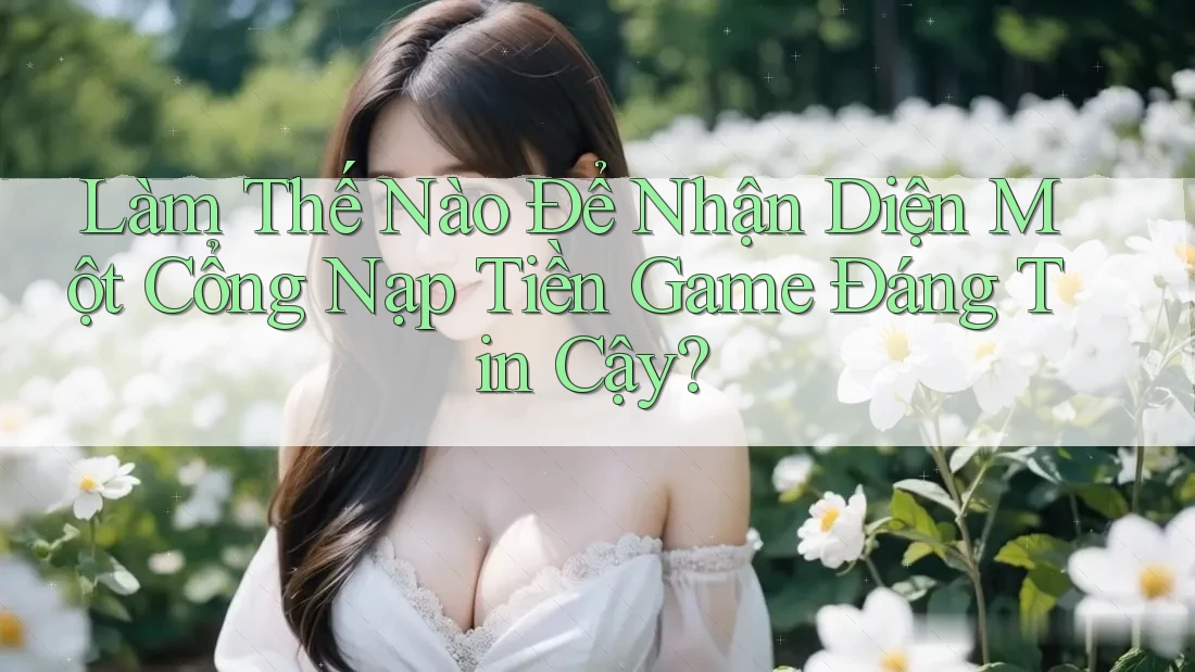 Làm Thế Nào Để Nhận Diện Một Cổng Nạp Tiền Game Đáng Tin Cậy?