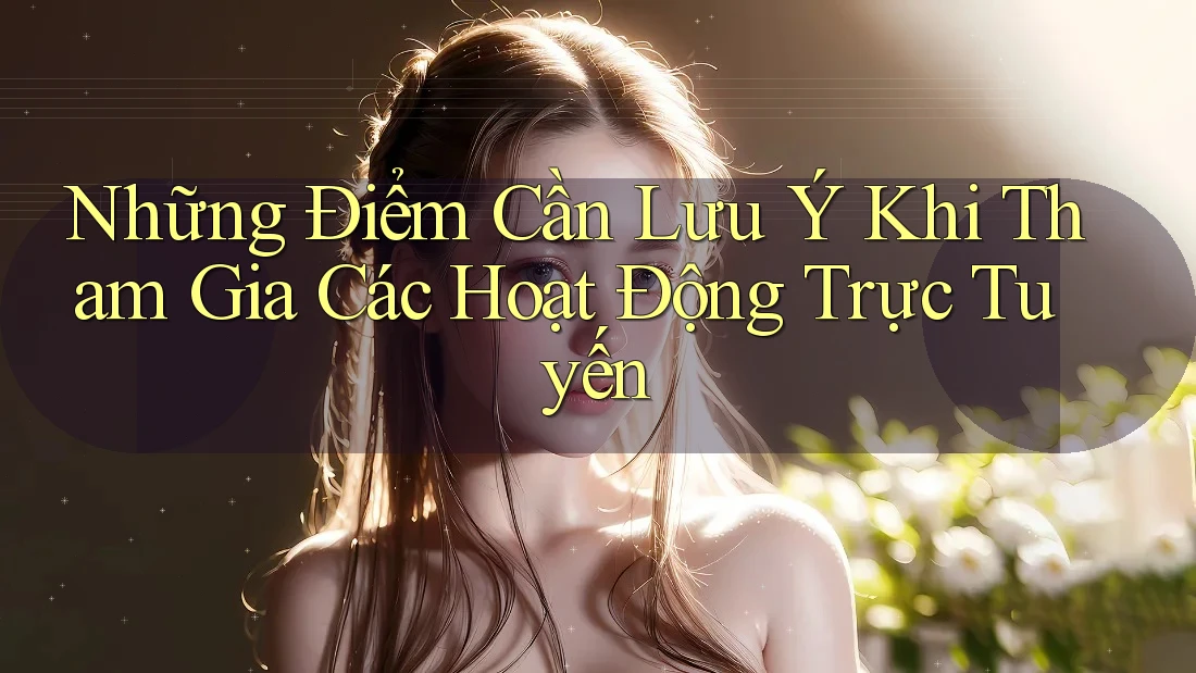 Những Điểm Cần Lưu Ý Khi Tham Gia Các Hoạt Động Trực Tuyến Những Điểm Cần Lưu Ý Khi Tham Gia Các Hoạt Động Trực Tuyến