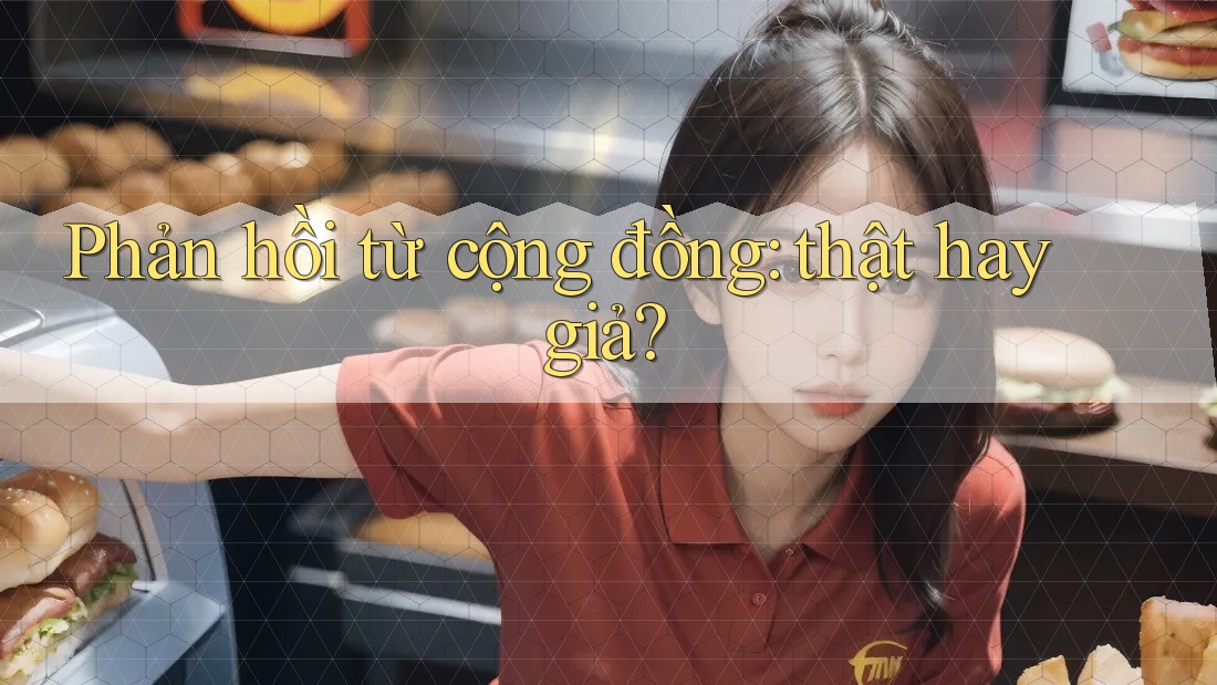Phản hồi từ cộng đồng: thật hay giả?