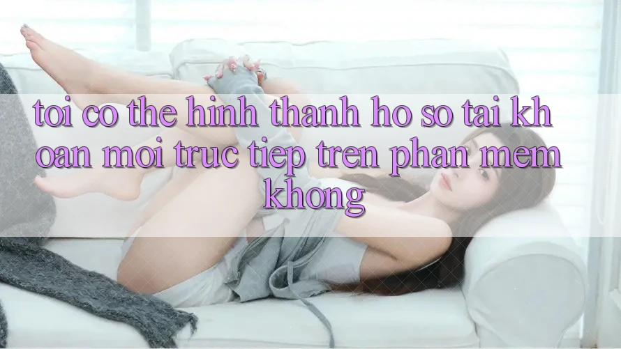 Tôi có thể hình thành hồ sơ tài khoản mới trực tiếp trên phần mềm không?