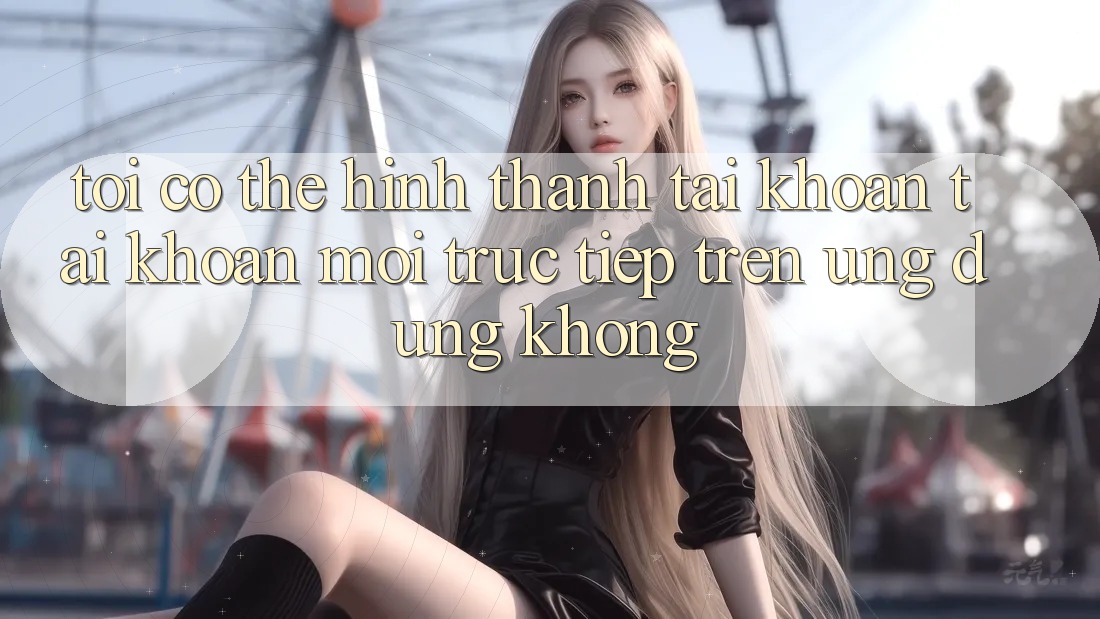 Tôi có thể hình thành tài khoản tài khoản mới trực tiếp trên ứng dụng không? Tôi có thể hình thành tài khoản tài khoản mới trực tiếp trên ứng dụng không?