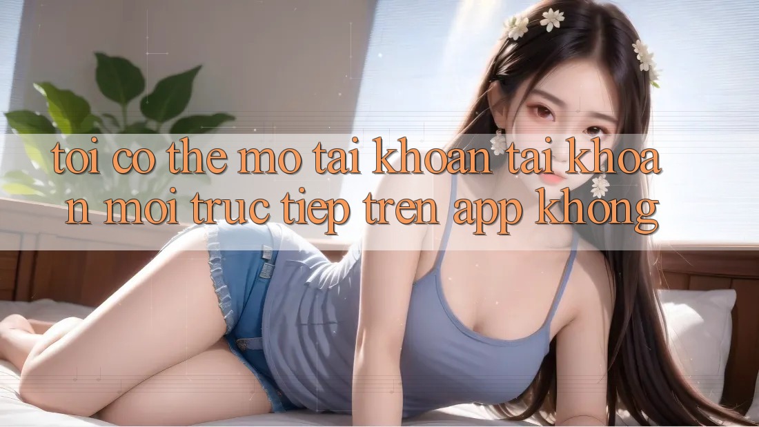 Tôi có thể mở tài khoản tài khoản mới trực tiếp trên app không?